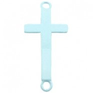 Bedel / tussenzetsel -  Kruis Pastel light blue